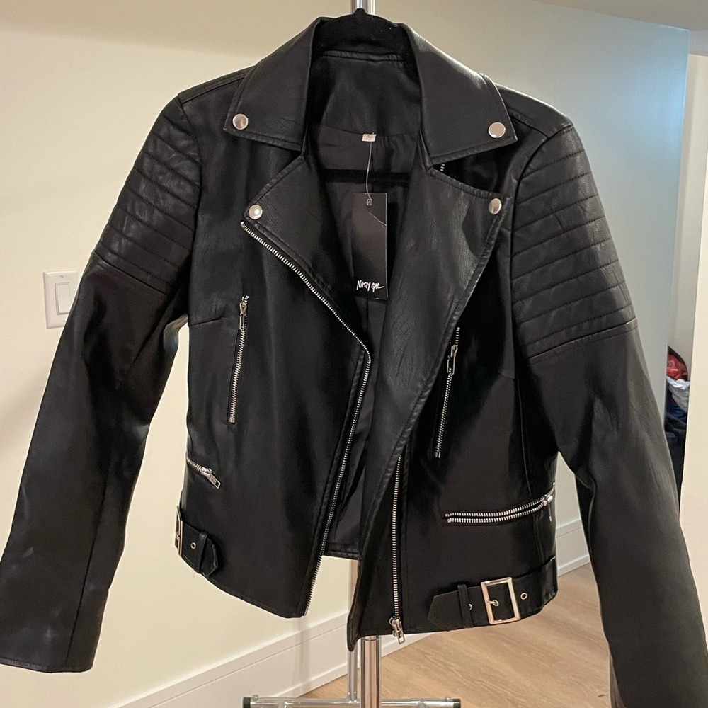 Nasty Gal Leather Jacket — Never Worn